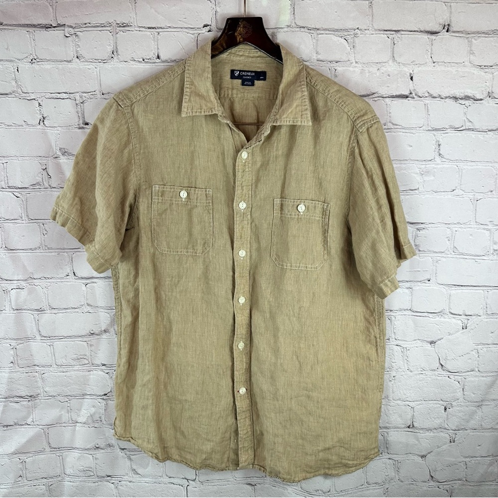 Daniel Cremieux linen Button-Down Shirt neutral Khaki Men L